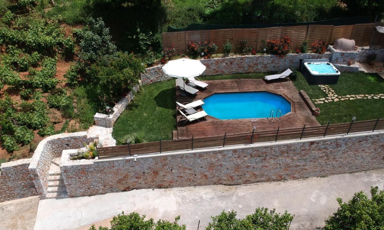 Yerolákkos Ampelos Cretan Villa - Private Pool & Heated Ozone Jacuzzi מראה חיצוני תמונה