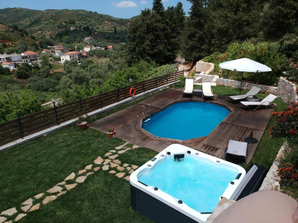 Yerolákkos Ampelos Cretan Villa - Private Pool & Heated Ozone Jacuzzi מראה חיצוני תמונה